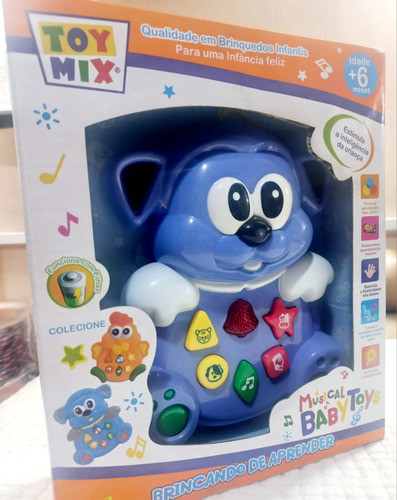 Cachorrinho Musical Baby Toy Toymix Rf 3392 1