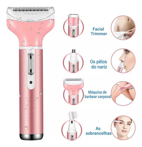Depilador Feminino Recarregável Máquina Depilação Elétrico 1