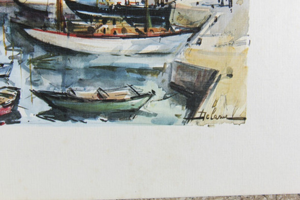 Lámina Puerto De Botes 40x55cm Nektararte 1