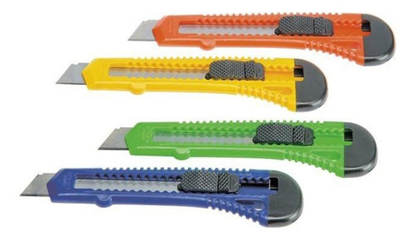 Cutters Grande 18mm Cuerpo Plástico Varios Colores Pack X12u 0