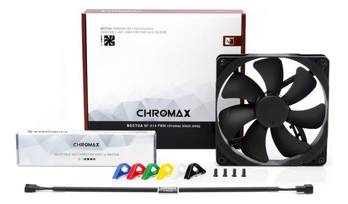 Cooler Noctua Nf-a14 Pwm 4pines Silencioso 140mm Negro 1