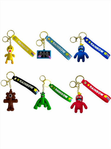 Llavero Rainbow Friends Green Oumayer Pollito Purple X 1 0