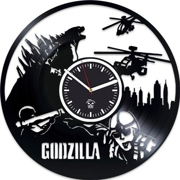 Godzilla Reloj De Pared De Vinilo Peliculas De Godzilla Rel 0