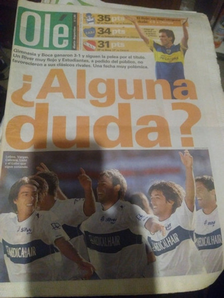 Diario Ole 28/11/2005 0