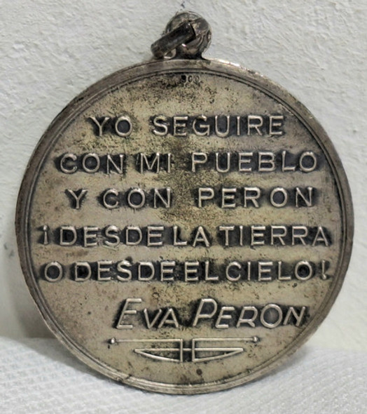 Muy Rara Medalla 30/viii/52 Policlinico Eva Peron Evita 1