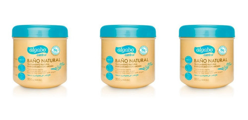Tratamiento Capilar Natural De Argan Algabo X 200grs X 3u 0