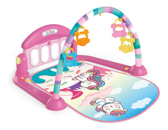 Tapete De Atividades Para Bebê Musical Joy Rosa Replay Kids 0