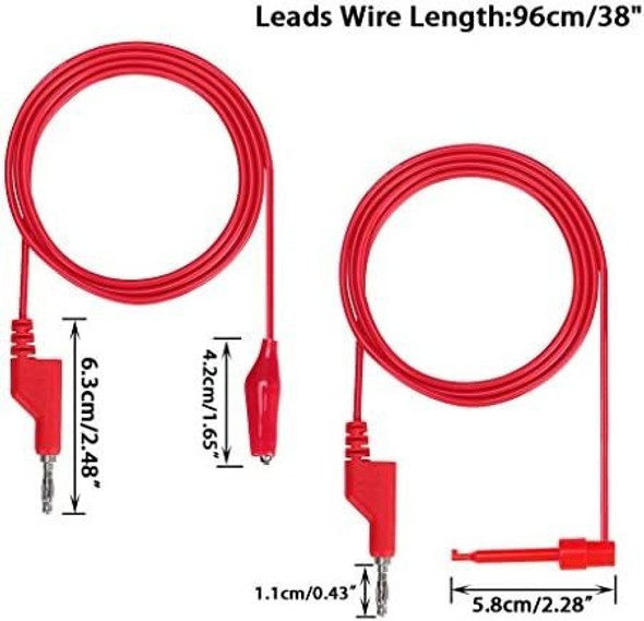 Juego De Cables De Prueba De Multímetro Sumnacon: Conector B 1