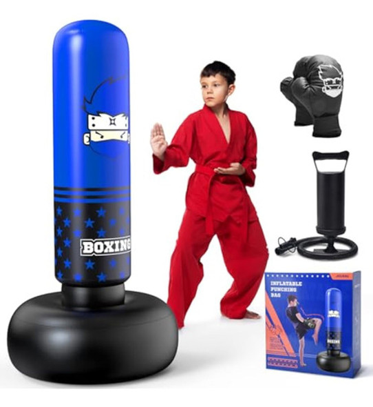 Saco De Boxeo Inflable Para Niños, Bolsa De Boxeo 0