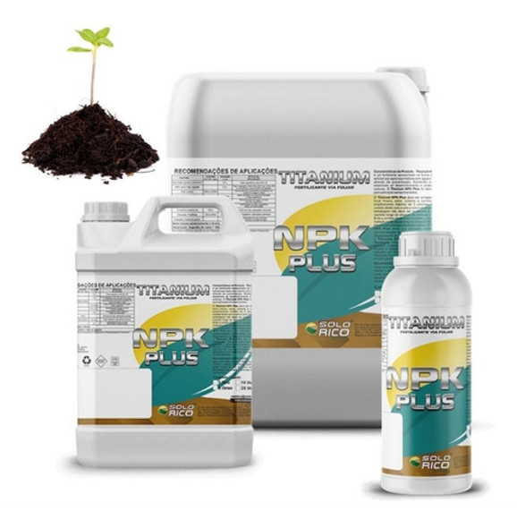 Fertilizante Foliar Titanium Npk Plus 5 Litros Sorgo Trigo 0