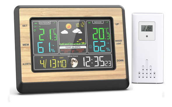 Estação Higrotermógrafa Weather Outdoor Indoor Wireless 0