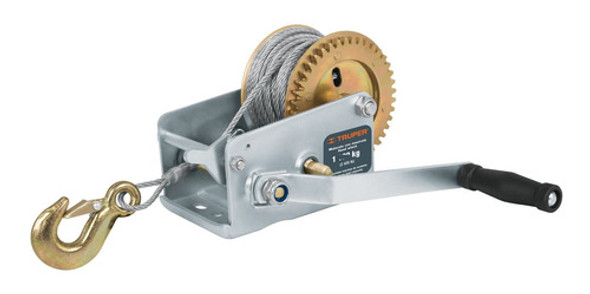Malacate Aparejo Manija Remolque Linga Acero 9m 650kg Truper 0
