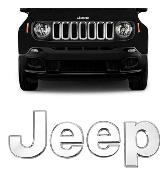 Emblema Letreiro Capo Jeep Renegade 2015/2018 Cromado Oferta 0