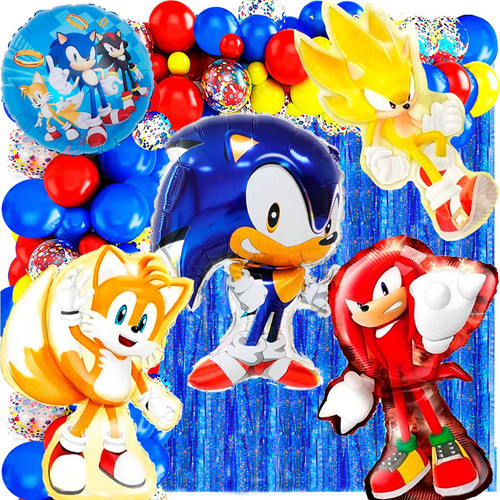 50 Art Globo Sonic Video Juego Decoracion Cotillon Deco742 0
