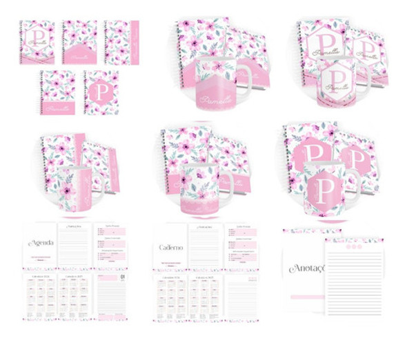 Arquivo Digital Agenda Floral Rosa   2024 #2 0