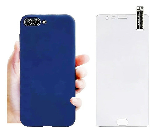 Oneplus 5 - Kit Funda Silicona + Vidrio Templado Full Screen 0