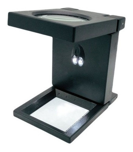 Lupa De Aumento 20mm Dobrável Com Régua 0