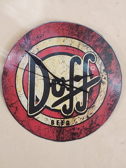 Reloj De Chapa Vintage Retro Para Pared - Duff 40cm Diam 0