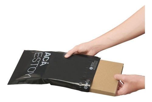 200 Bolsas Sobres Ecommerce Aca Estoy Nº 1 - 20x32 - C/adh. 0