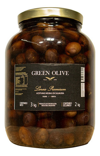 Aceitunas Negras Descarozada N° 0 X 1,6 Kg. 0