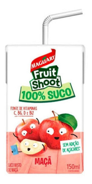 Suco Fruit Shoot Maguary Maça Zero Açúcar 150ml - Kit Com 12 0