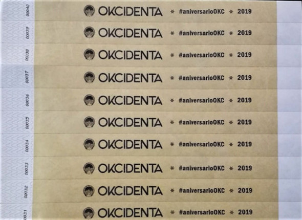 Pulseras Identificacion Impresas Tyvek X 50u Eventos Boliche 1