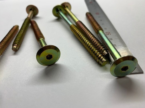 Tornillo Ensamble Mueble/cama Allen Embutido De 75mm X10 Un 1