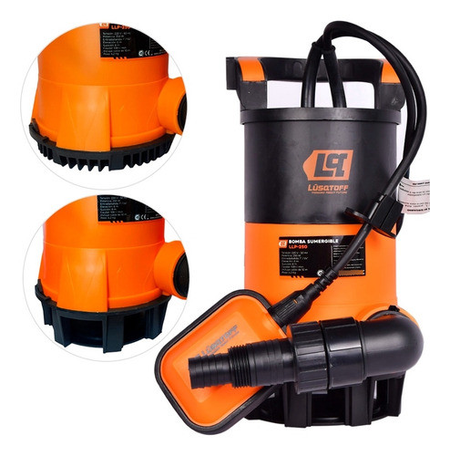 Bomba Desagote Agua Sucia Cloacal Sumergible 250wts Lusqtoff 0