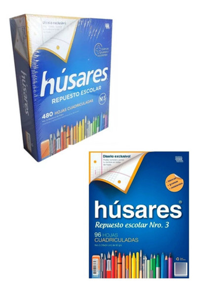 Combo Repuesto Nº3 Rayado X480 Y Cuadricula X96hjs Húsares 0