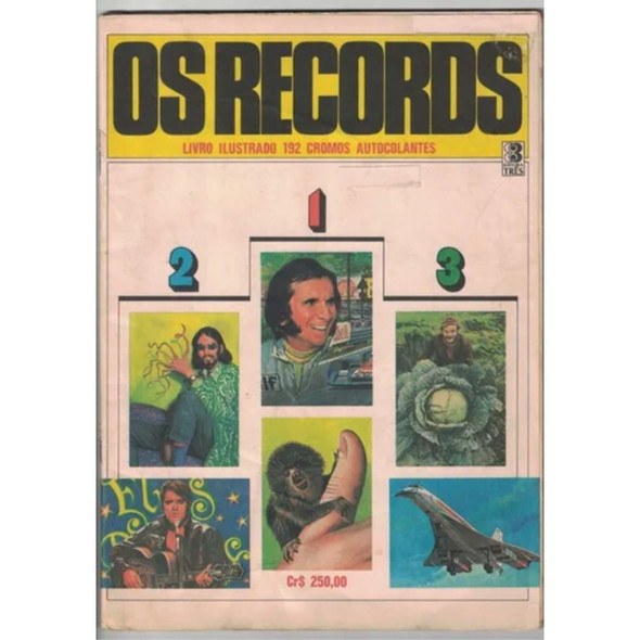 Vintage 1984 Os Records Sticker Album – Complete Edition by Ed. Três (Used)