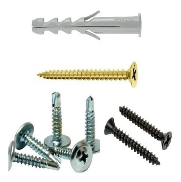 Kit Fijaciones, Tornillos T1 Y T2 Para 25m2 De Cielorraso 0