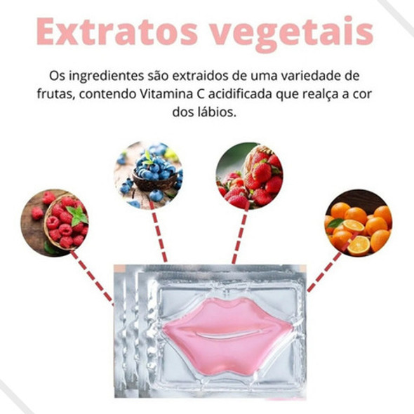 20 Máscaras Hidratante Labial Boca Com Colágeno 1