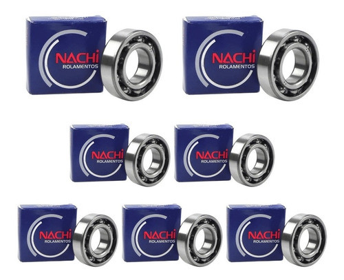 Kit Rolamentos Fazer 250 Virabrequim Balanceiro Nachi 0