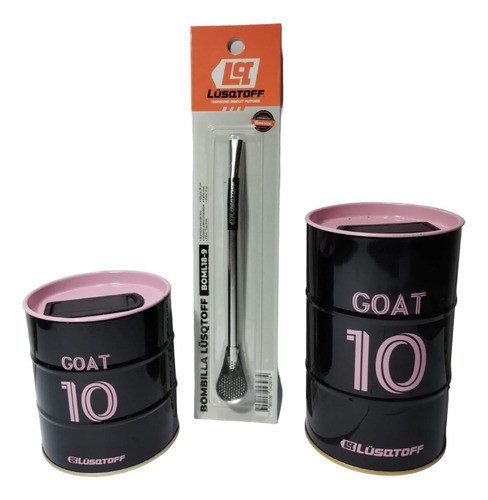 Kit De Yerbera Y Azucarera 250 Grs  Goat 10 Con Bombilla 0