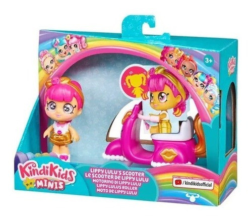 Kindi Kids Minis Muñecas - Lippy Lulus Scooter - 1