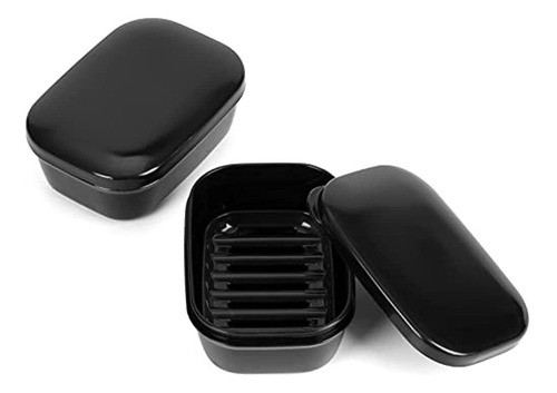 Contenedor De Jabón De Viaje Quatish, Jabonera Portátil De 2 0