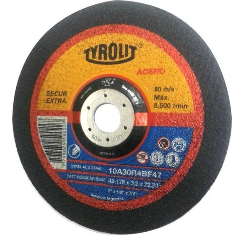 Disco Para Amoladora 178 Metal Tyrolit 0