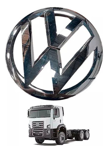 Emblema Grade Frontal Vazado 260mm Vw Constellation 13180e 1 0