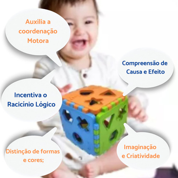 Kit De Brinquedo Educativo 2 Anos (girafa + Cubo Didático) 1