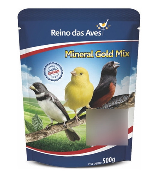 Suplemento Mineral P/pássaros-gold Mix-500 G -reino Das Aves 0