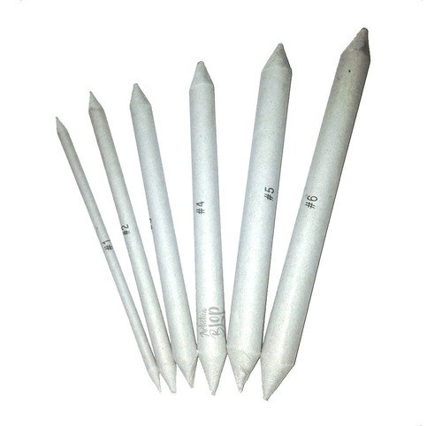 Difuminos Efuminos Papel Set X6 Lapiz Carbonilla Dibujo Arte 0