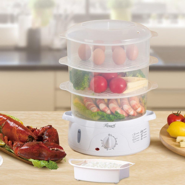 Tier Cestas Eléctrica Alimentador Vapor Temporizador 1