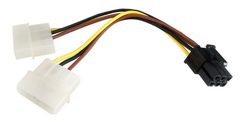 Cable Adaptador Fuente Molex A Pcie 6 Pin Tarjeta Video Emn 0