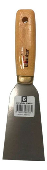 Espátula Mango De Madera Para Enduir N 6 Acero Pintor - Mm 1 Espátula Mango De Madera Para Enduir N 6 Acero Pintor - Mm 1