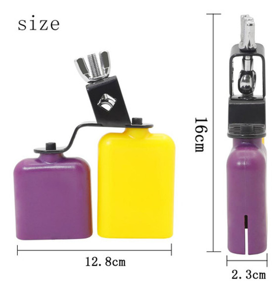 1 Peça De Percussão Cowbell Bangzi Instrumento Musical 1