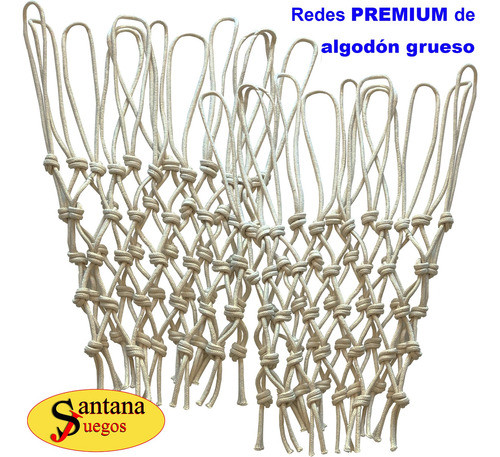 Red (2) Aro Basketball Algodón 12 Ganchos Premium Santana Ju 1