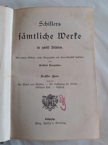 Schiller Las Obras De 1