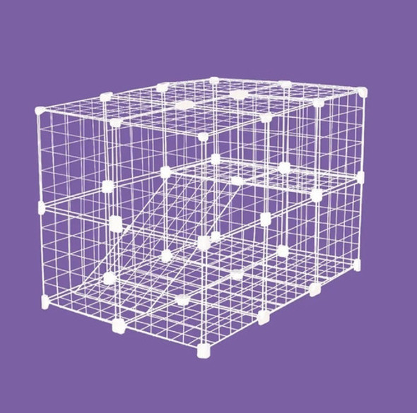 Gaiola Cercado Porquinho Da Índia 2 Andar 60x90x60 Branco 1