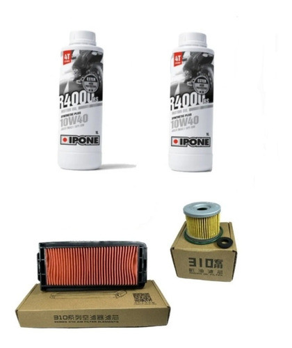 Kit Service Zontes310 Aceite/filtro Aceite/filtro Aire. Ar 0
