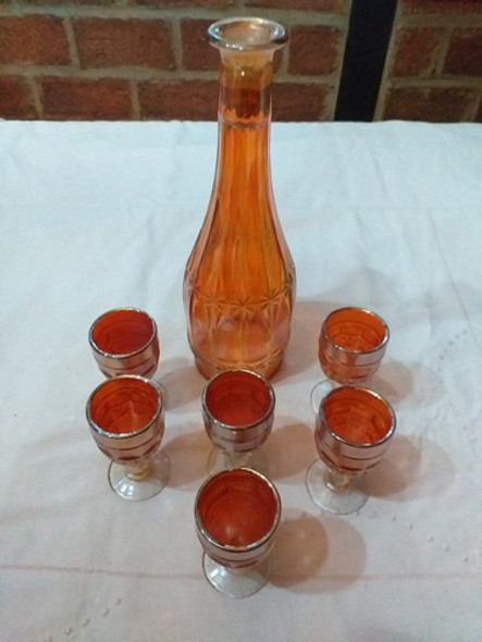 Juego Carnival, Una Licorera (sin Tapón) Y Seis Copitas 1